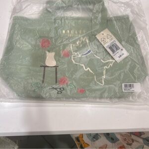 RADLEY LONDON Green Tote Bag with Floral Design